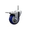 Service Caster 4 Inch Blue Polyurethane Wheel Swivel 58 Inch Threaded Stem Caster Total Lock Brake SCC SCC-TSTTL20S414-PPUB-BLUE-58212 - alternate 1